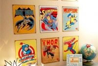 Best memorable childrens bedroom ideas with superhero posters 03