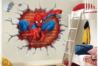 Best memorable childrens bedroom ideas with superhero posters 08
