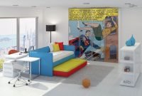 Best memorable childrens bedroom ideas with superhero posters 10
