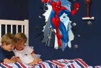 Best memorable childrens bedroom ideas with superhero posters 15