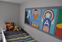 Best memorable childrens bedroom ideas with superhero posters 18