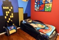 Best memorable childrens bedroom ideas with superhero posters 19