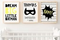 Best memorable childrens bedroom ideas with superhero posters 23