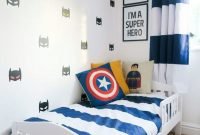Best memorable childrens bedroom ideas with superhero posters 27