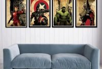 Best memorable childrens bedroom ideas with superhero posters 41