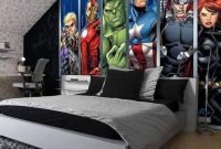 Best memorable childrens bedroom ideas with superhero posters 42