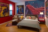 Best memorable childrens bedroom ideas with superhero posters 43