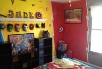 Best memorable childrens bedroom ideas with superhero posters 50