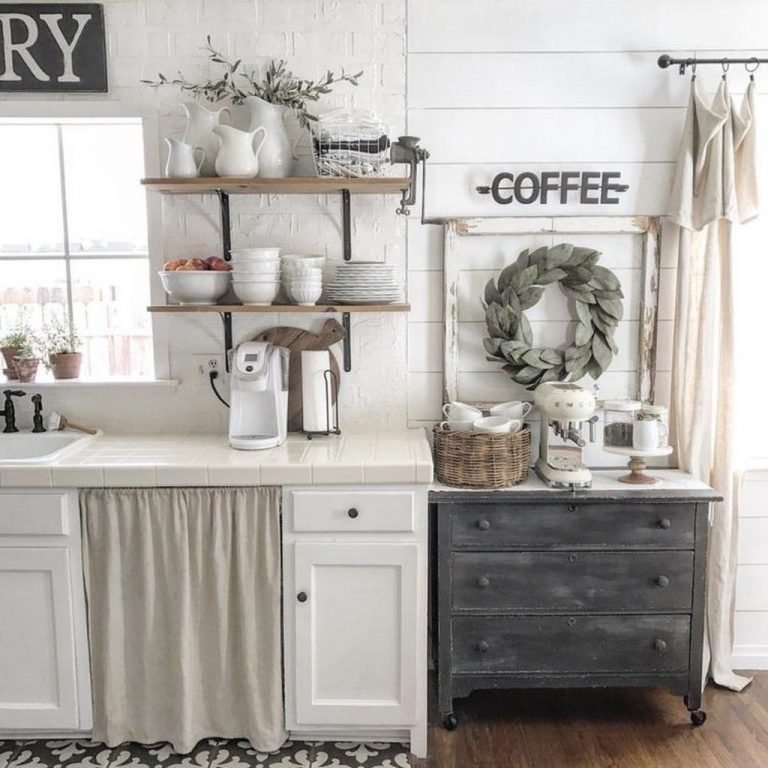 54 Casual Diy Farmhouse Kitchen Decor Ideas To Apply Asap ZYHOMY