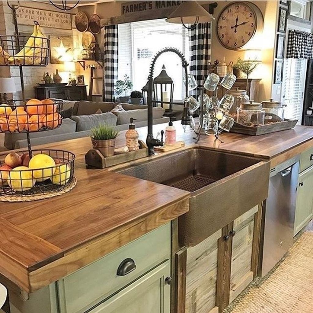 54 Casual Diy Farmhouse Kitchen Decor Ideas To Apply Asap ZYHOMY