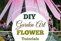 Cozy diy art flowers ideas for garden on a budget22
