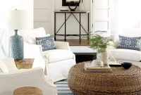 Inspiring living room ideas with beachy and coastal style09