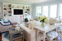 Inspiring living room ideas with beachy and coastal style29