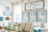 Inspiring living room ideas with beachy and coastal style34