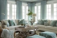 Inspiring living room ideas with beachy and coastal style35