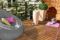 Inspiring wooden floor design ideas on balcony for your apartment 10
