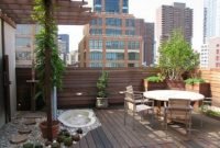 Inspiring wooden floor design ideas on balcony for your apartment 12