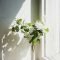 Lovely window design ideas with vase flower ornament13