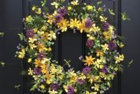 Pretty hang wreath ideas in door for summer time 05