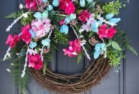 Pretty hang wreath ideas in door for summer time 15