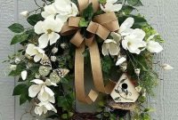 Pretty hang wreath ideas in door for summer time 24