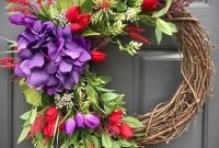 Pretty hang wreath ideas in door for summer time 38