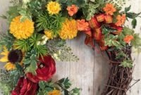 Pretty hang wreath ideas in door for summer time 40