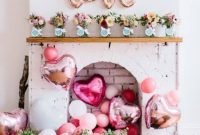 Beautiful home interior design ideas with the concept of valentines day01