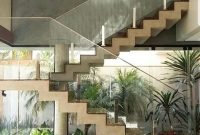 Classy indoor home stairs design ideas for home05