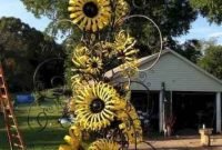 Inspiring outdoor metal design ideas for garden art you must try11