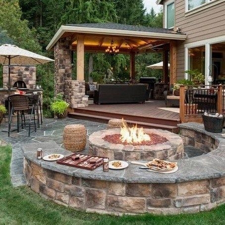 Lovely Backyard Fire Pit Ideas That Trendy Now12