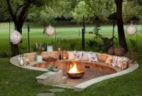 Lovely backyard fire pit ideas that trendy now17
