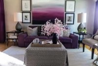 Modern living room ideas with purple color schemes01