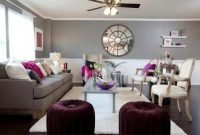 Modern living room ideas with purple color schemes03