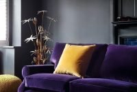 Modern living room ideas with purple color schemes13