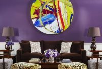 Modern living room ideas with purple color schemes14