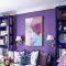 Modern living room ideas with purple color schemes15