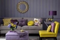 Modern living room ideas with purple color schemes16