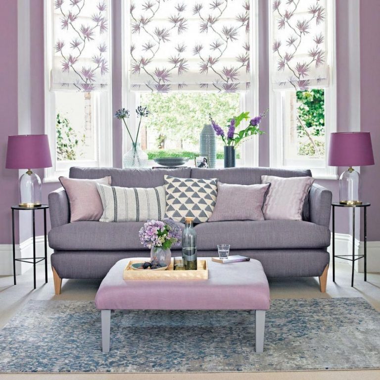 44 Modern Living Room Ideas With Purple Color Schemes
