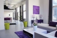 Modern living room ideas with purple color schemes27
