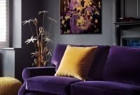 Modern living room ideas with purple color schemes31