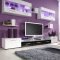 Modern living room ideas with purple color schemes36