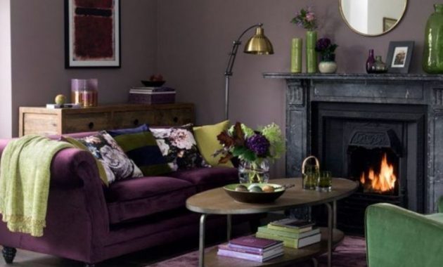 44 Modern Living Room Ideas With Purple Color Schemes | ZYHOMY