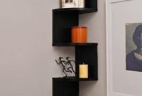 Newest corner shelves design ideas for home decor looks beautiful04