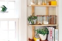 Newest corner shelves design ideas for home decor looks beautiful19