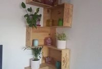 Newest corner shelves design ideas for home decor looks beautiful28