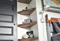 Newest corner shelves design ideas for home decor looks beautiful38