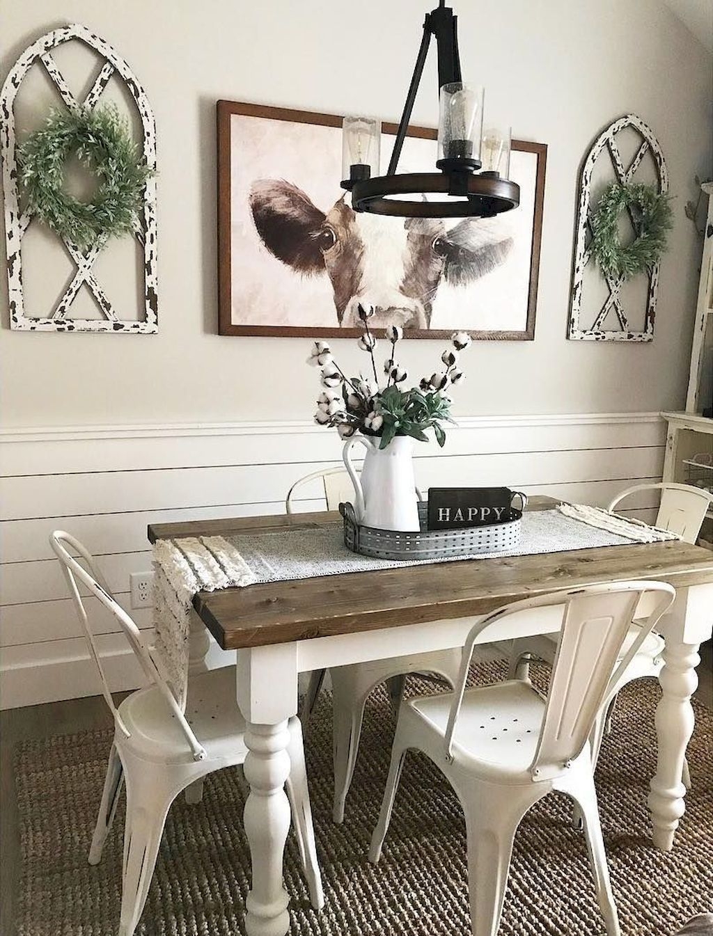 Outstanding Farmhouse Dining Room Design Ideas To Try37
