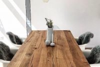 Charming diy wooden dining table design ideas for you12