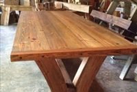 Charming diy wooden dining table design ideas for you19